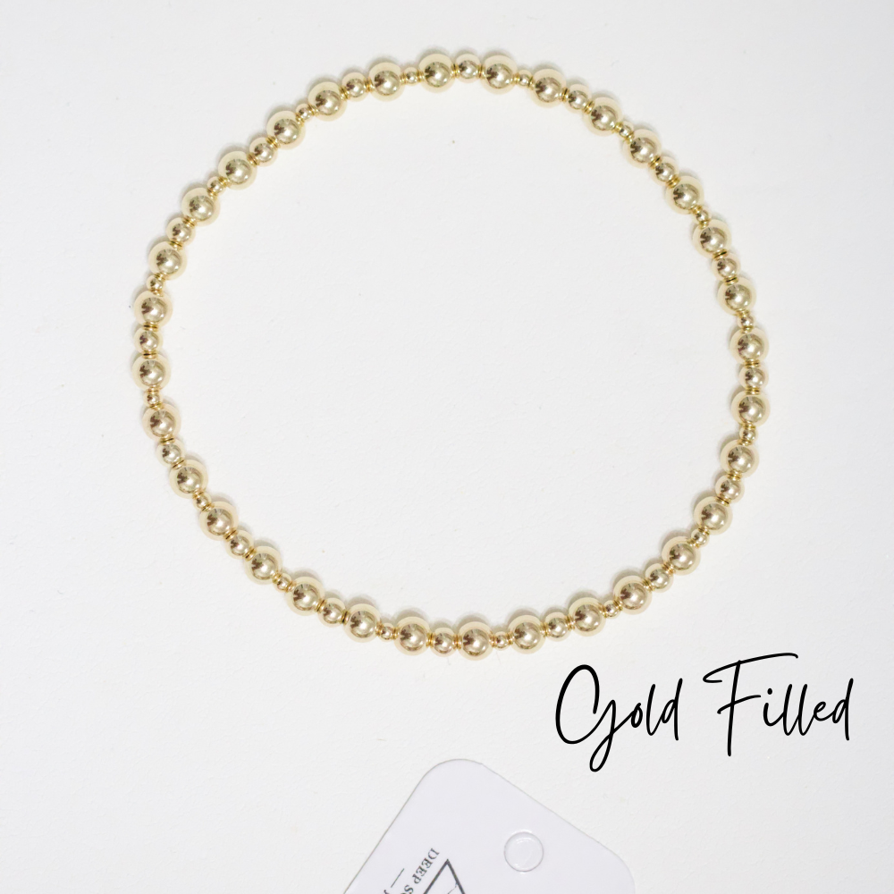 Lizzie Gold Filled Beaded Bracelet