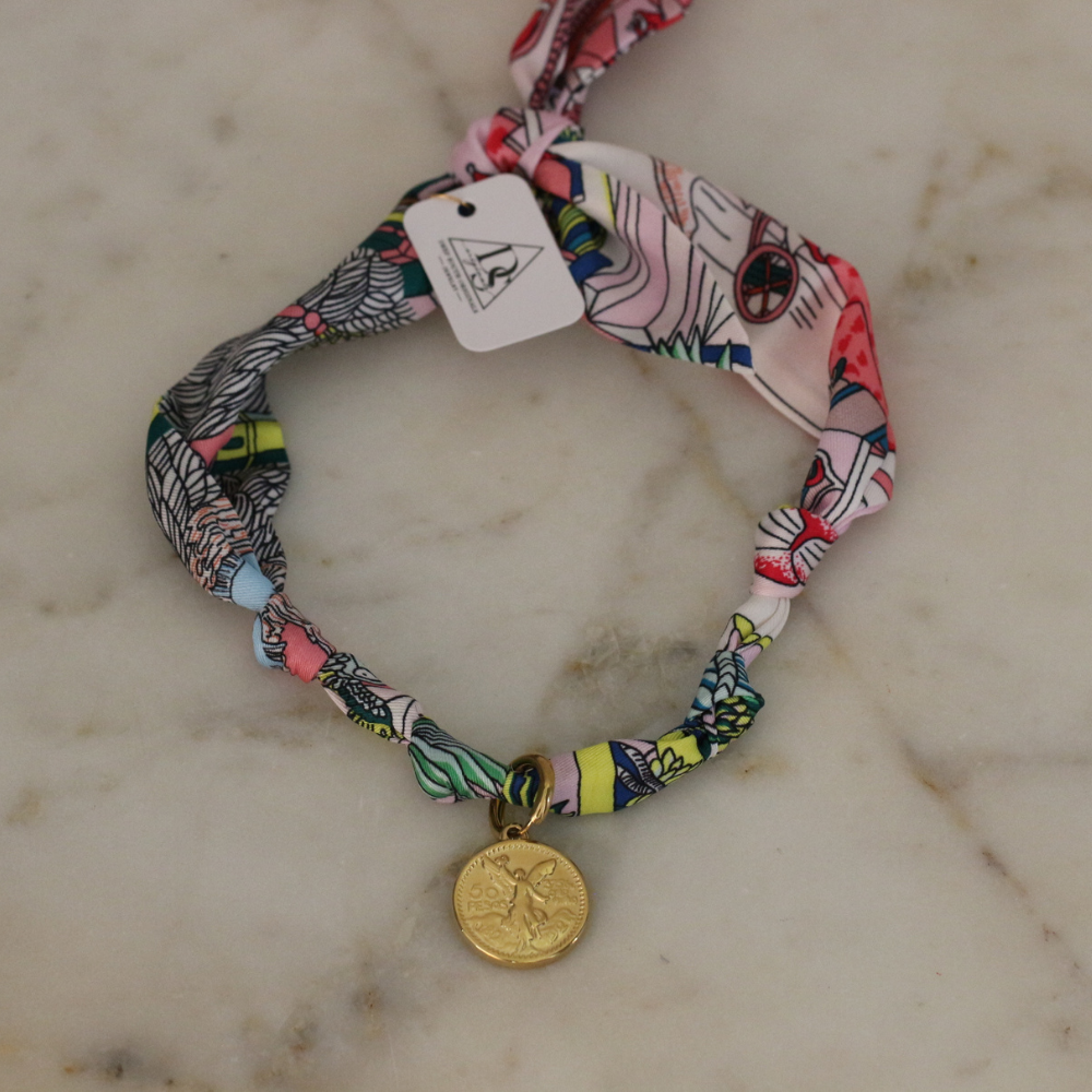 Gilded Coin Scarf Necklace