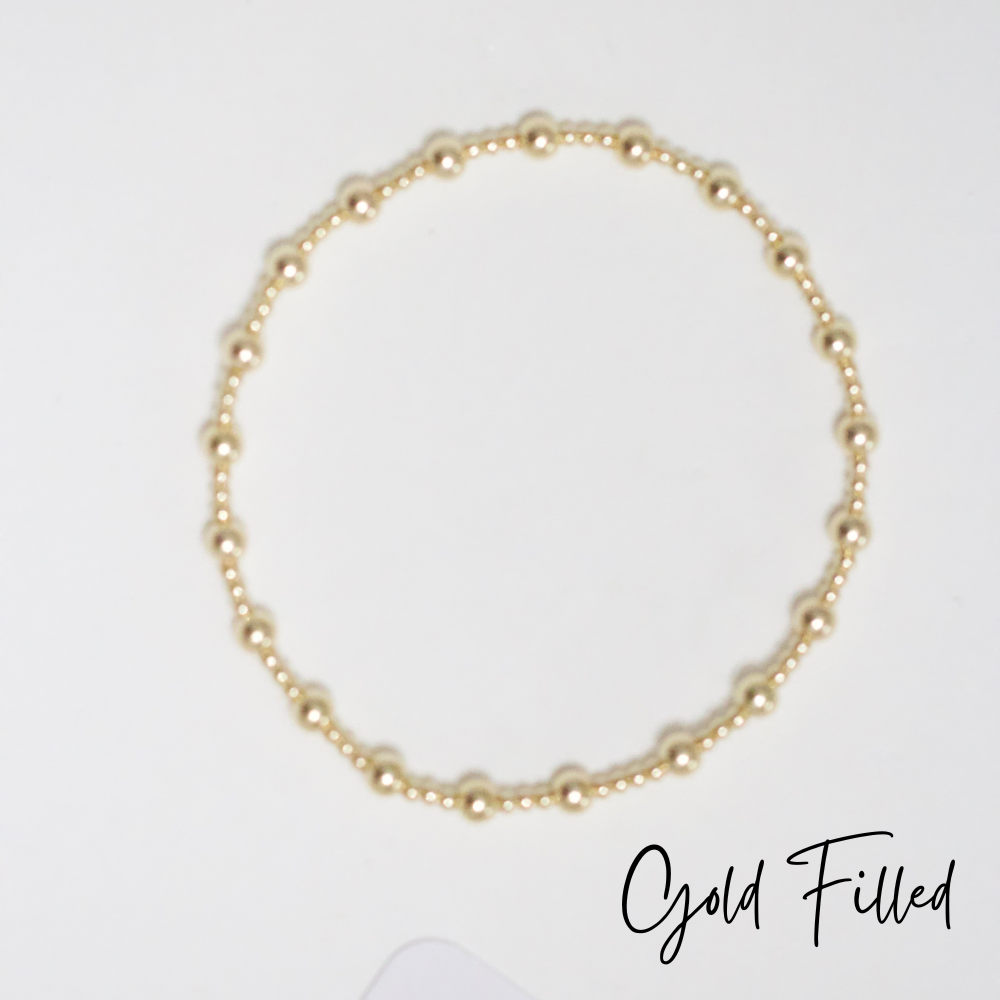 Charlie Gold Filled Beaded Bracelet