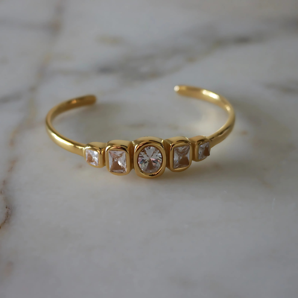 Monroe Bracelet - Beaded Bracelet - Stainless Steel