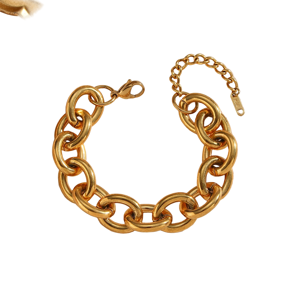 Bold Link Chain Bracelet - Stainless Steel