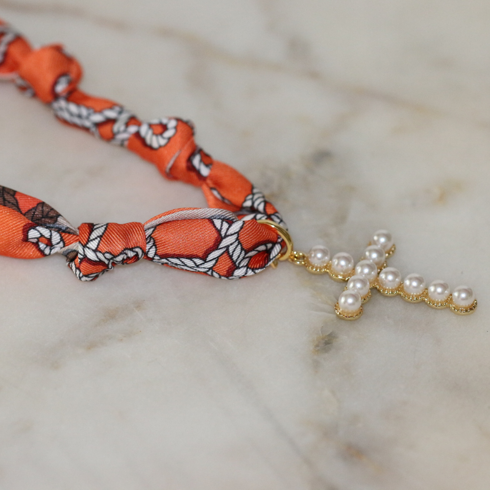 Clementine Scarf Necklace