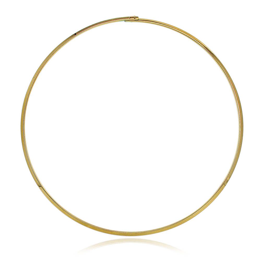 Sleek Collar Choker Necklace - Stainless Steel