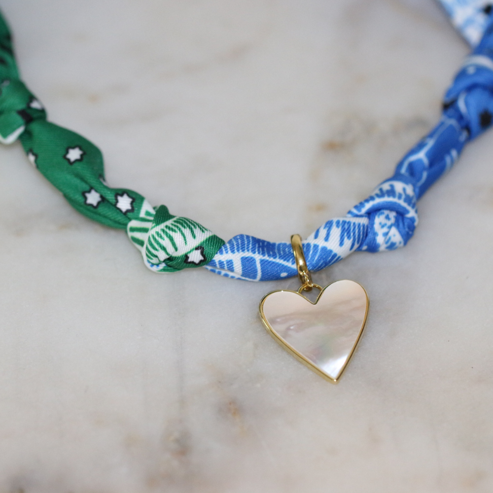 High Tide Heart Scarf Necklace