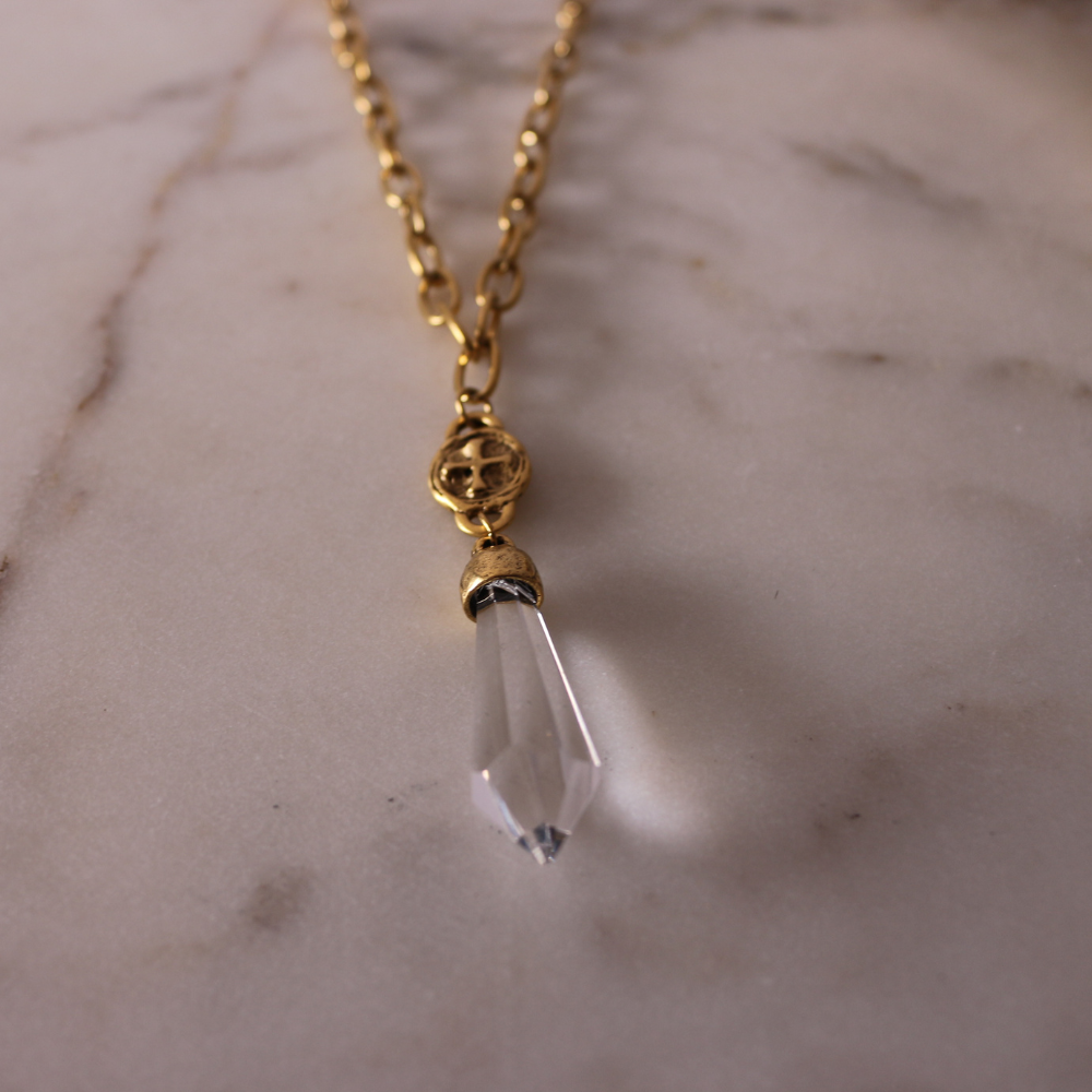 Chandelier Cross Necklace