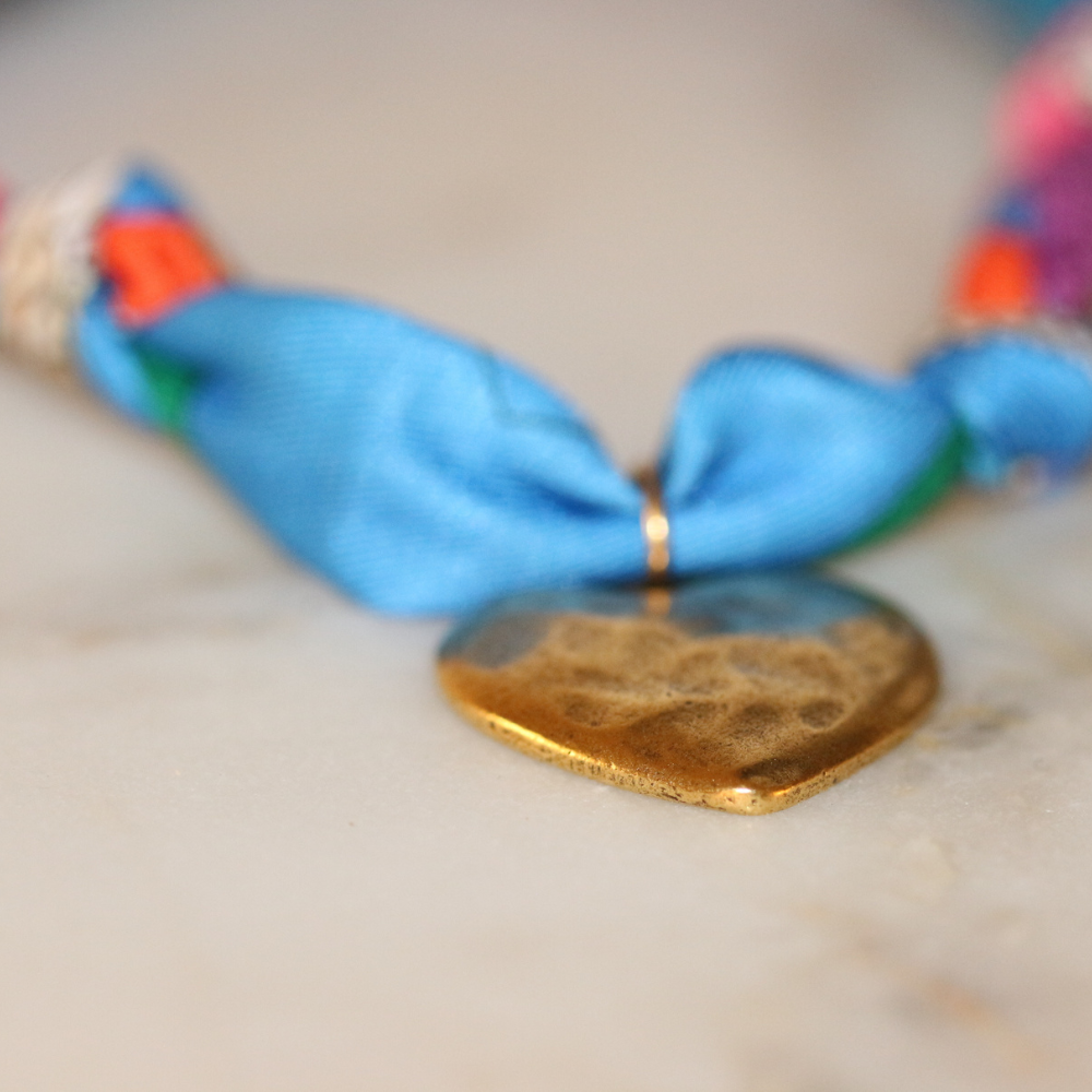 Heartstrings & Hues Scarf Necklace