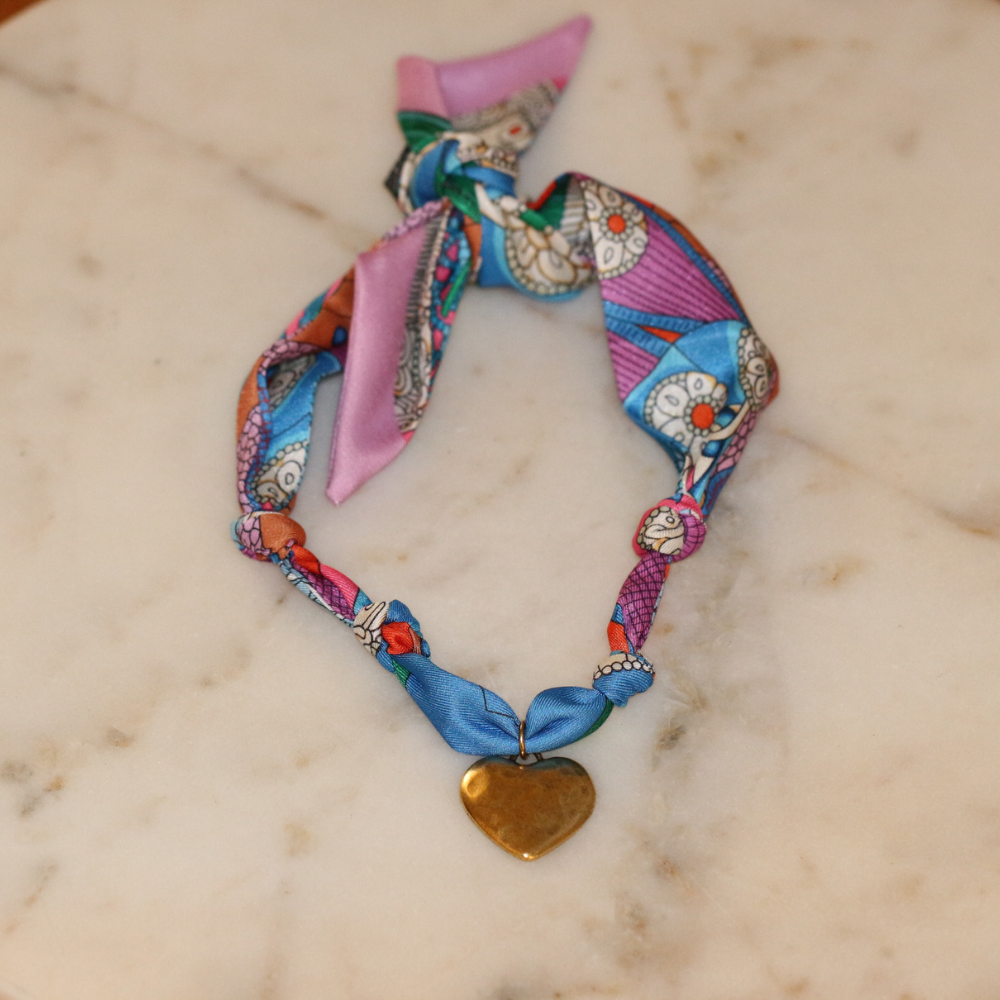 Heartstrings & Hues Scarf Necklace