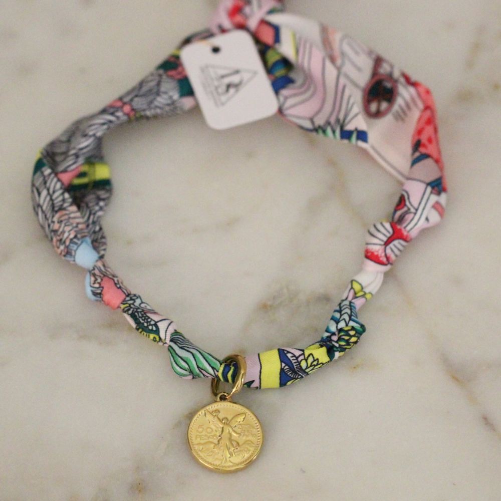 Gilded Coin Scarf Necklace