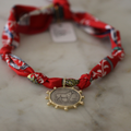 Derby Days Scarf Necklace Crimson