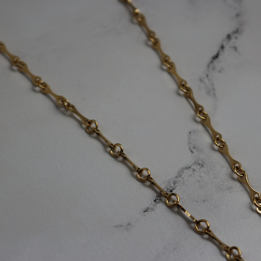 Blade Chain – Waterproof 14k PVD Gold Necklace