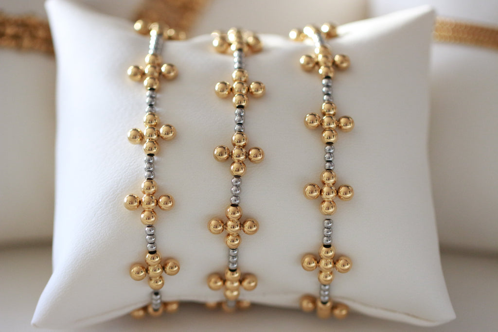 Isabella Mixed Metal Stainless Bracelet ~ Deep South Originals