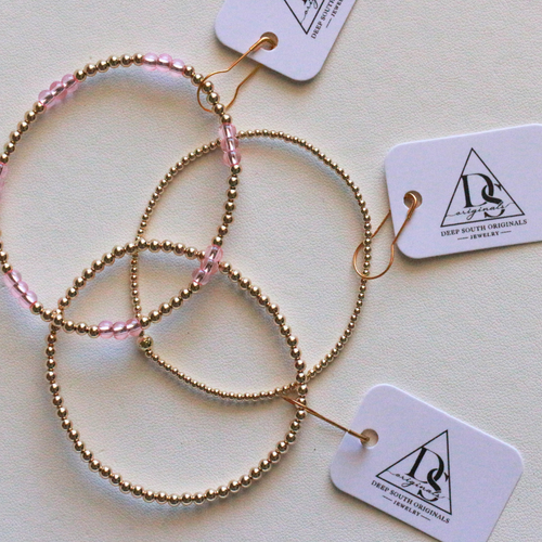 Allie Bracelet - Gold Filled Beaded Bracelet - 14k Gold Filled