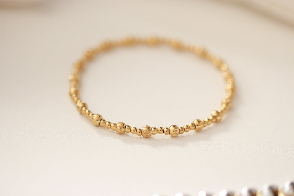 Textured Elegance Beaded Bracelet ~ Deep South Originals