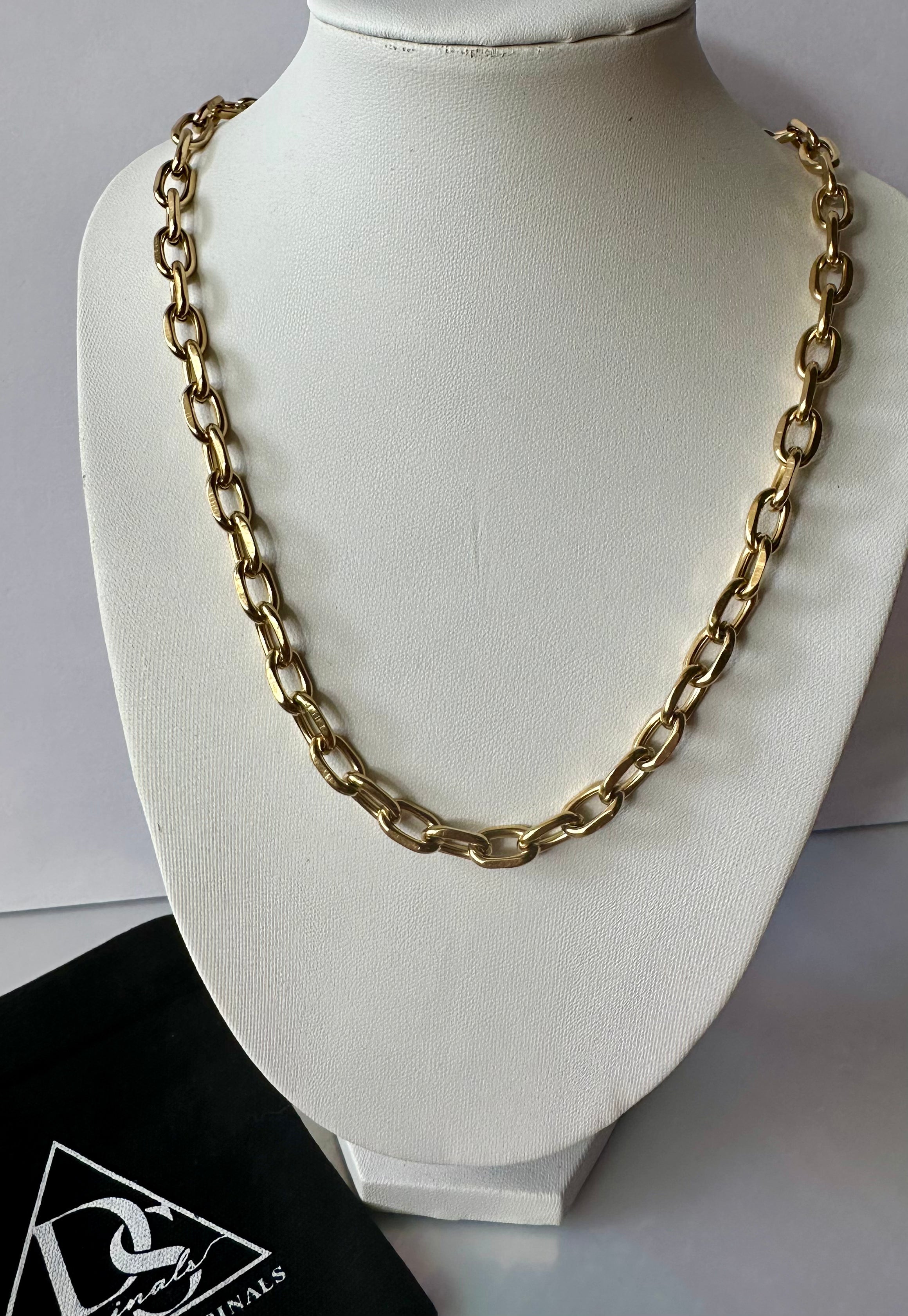 Flat Link Chain Necklace ~ Deep South Originals
