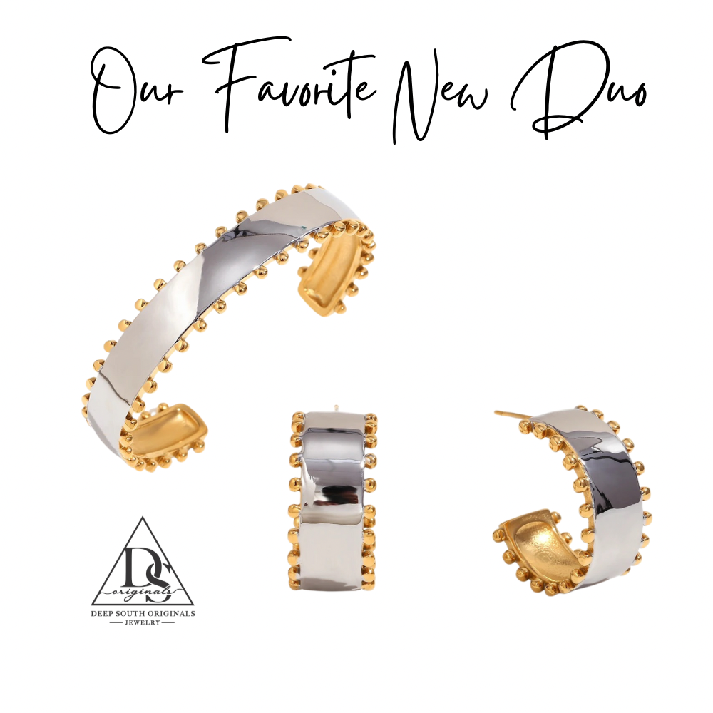Bold Duo Cuff Bracelet ~ Deep South Originals