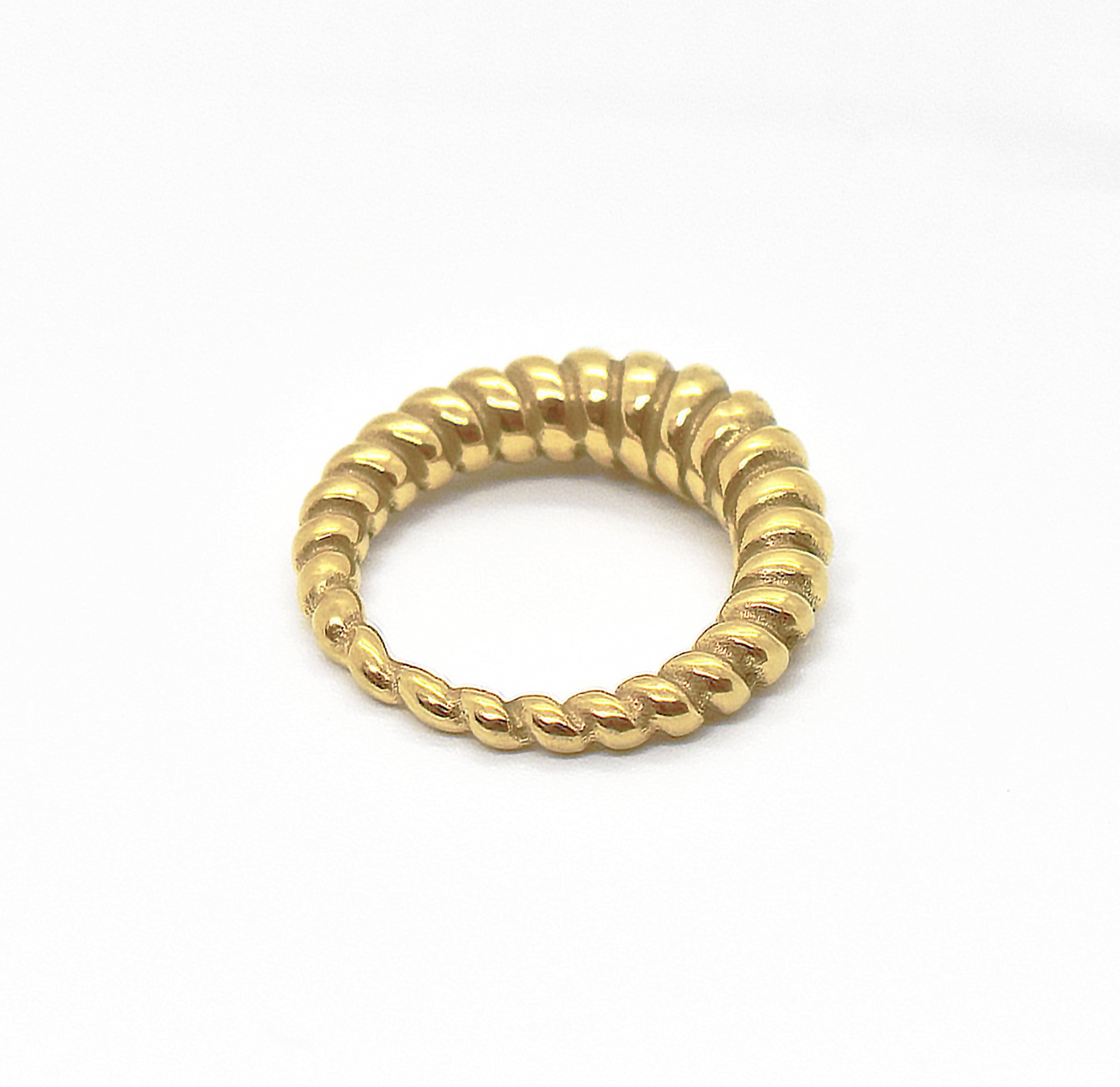 CAMRON THIN GOLD CROISSANT RING