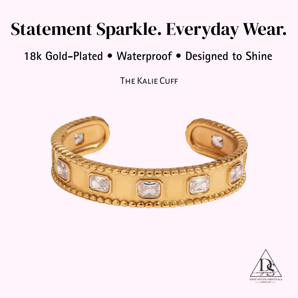 Kalie Cuff Bracelet - Stainless Steel