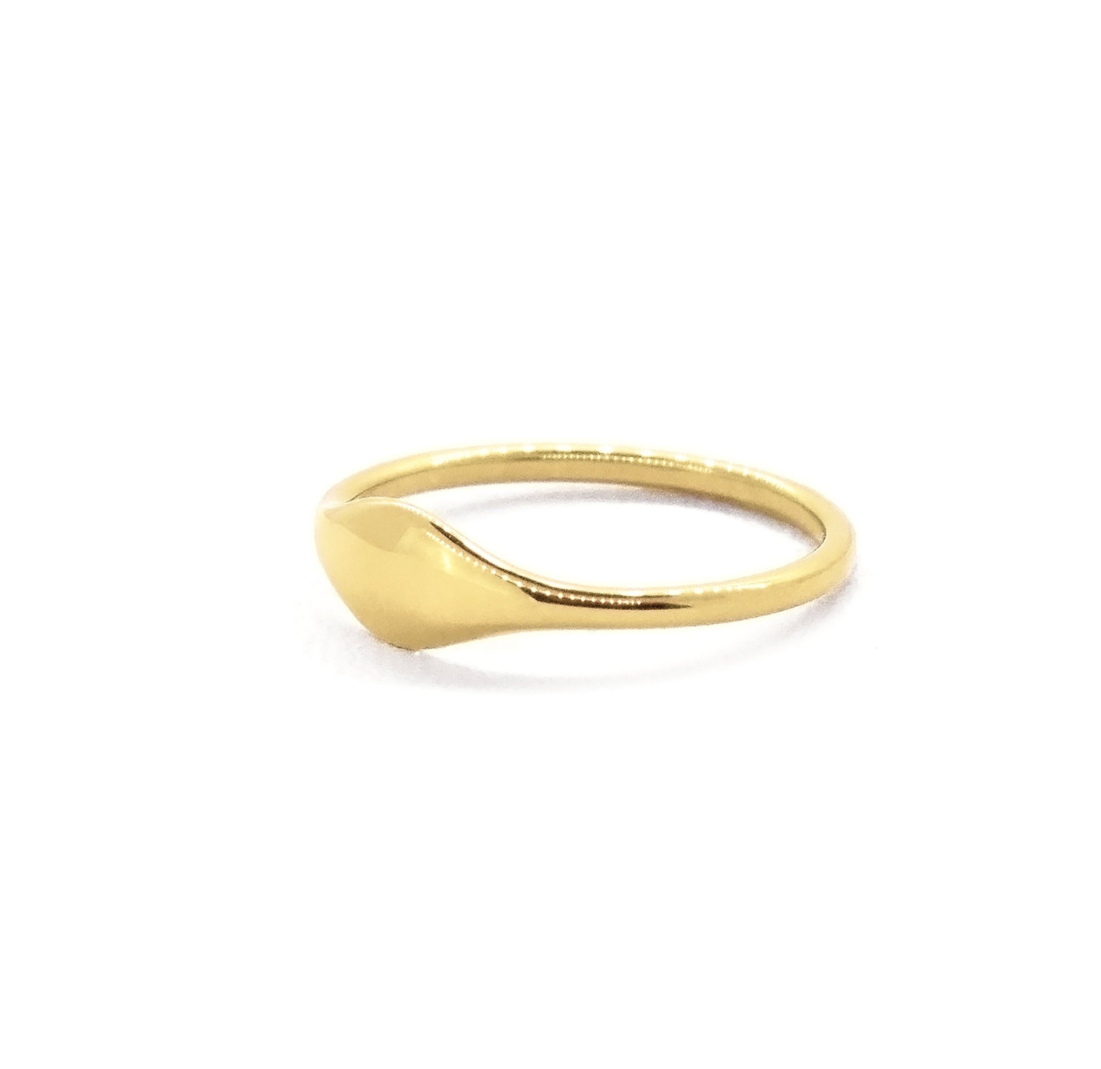 DREW GOLD PINKY SIGNET RING