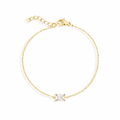PEYTON GOLD DAINTY EMERALD PENDANT BRACELET