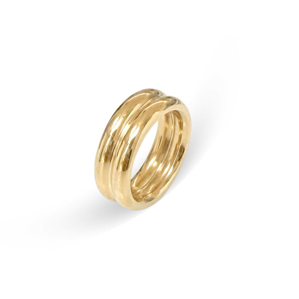 NOAH GOLD DOUBLE DOME RING