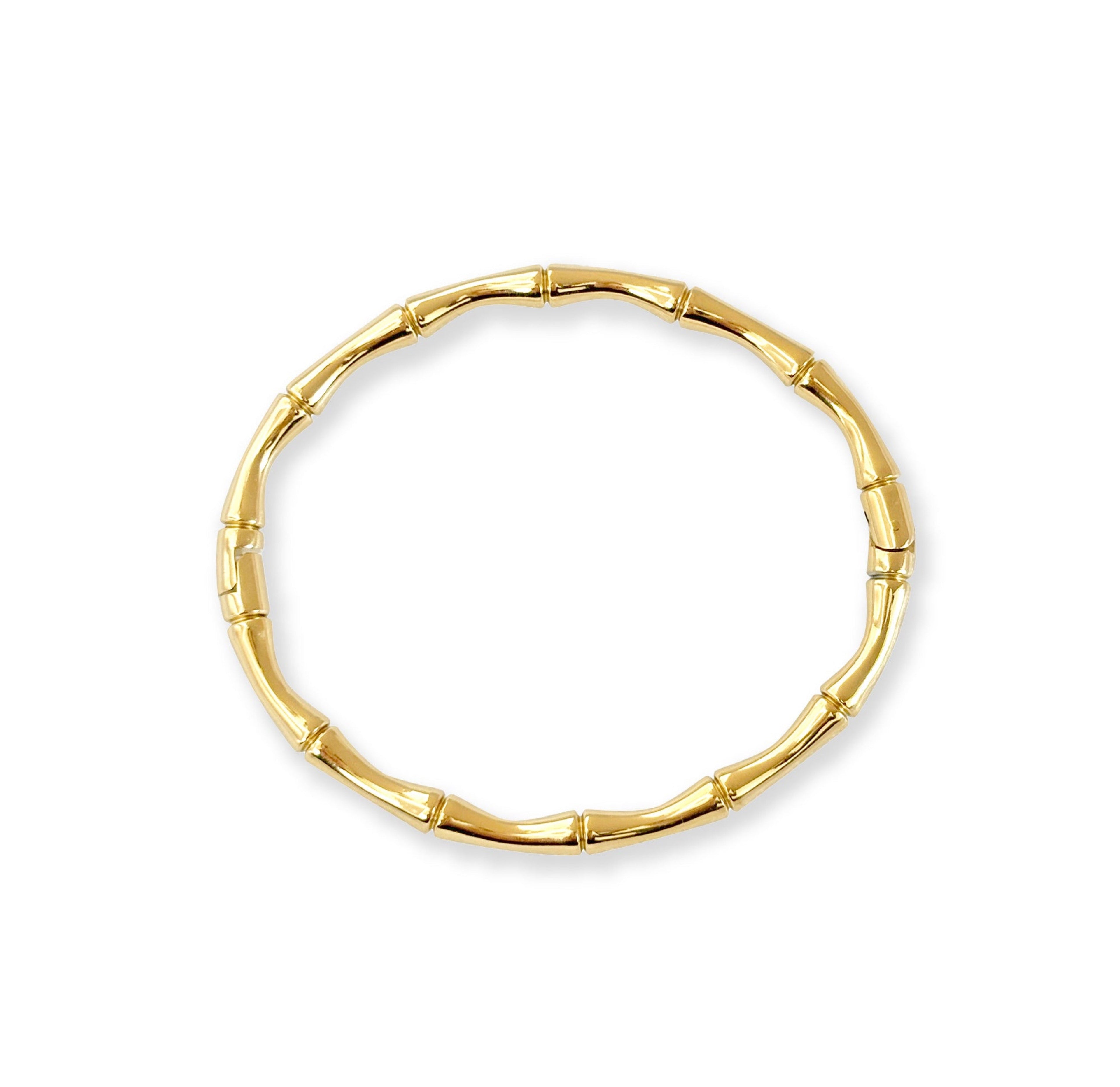 HALLIE GOLD BAMBOO CUFF BRACELET