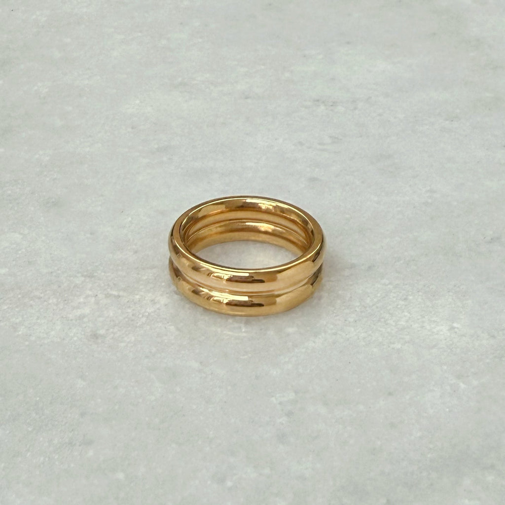 NOAH GOLD DOUBLE DOME RING
