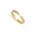 VERA GOLD CZ DIAMOND OPEN CLAW RING