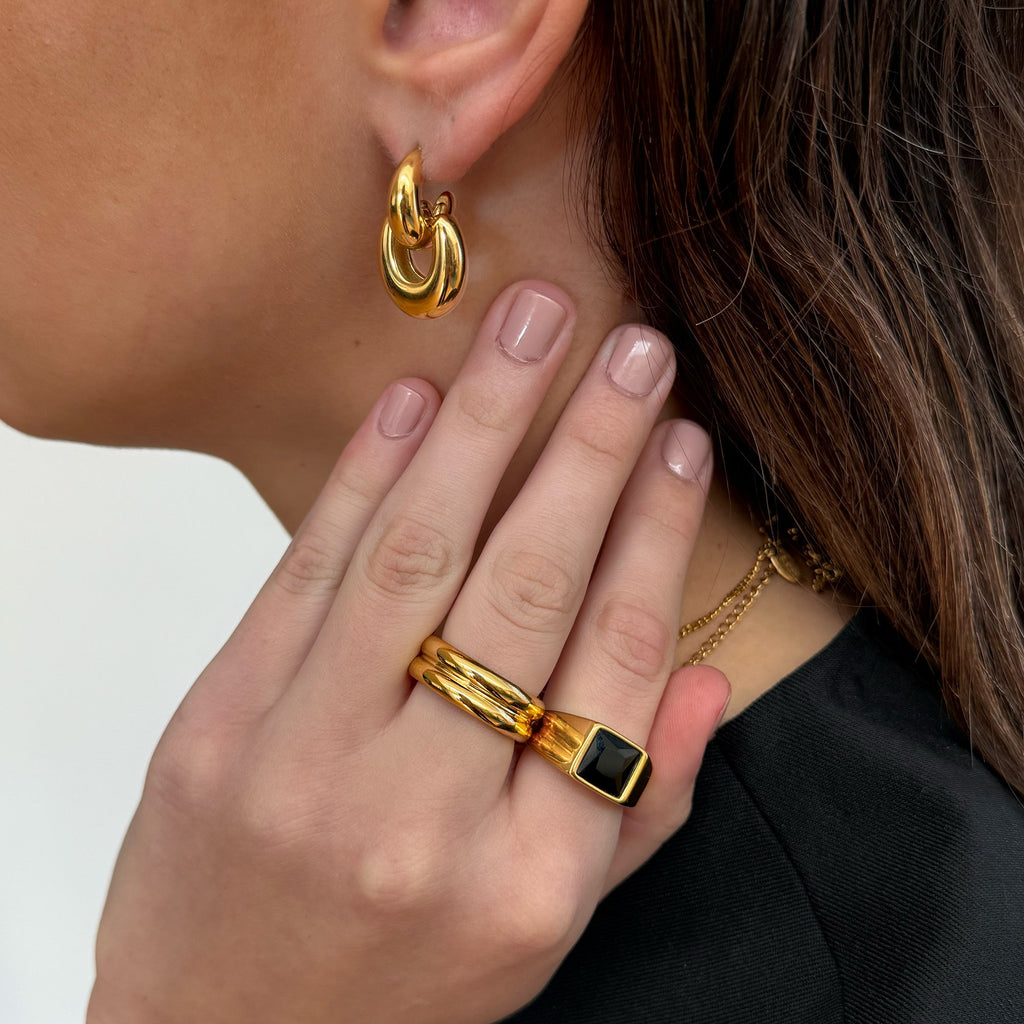 NOAH GOLD DOUBLE DOME RING