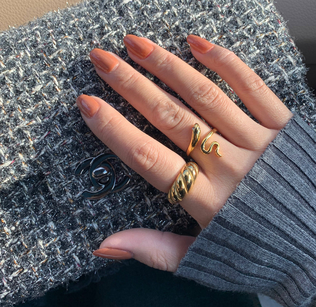 SOLANGE GOLD SNAKE RING