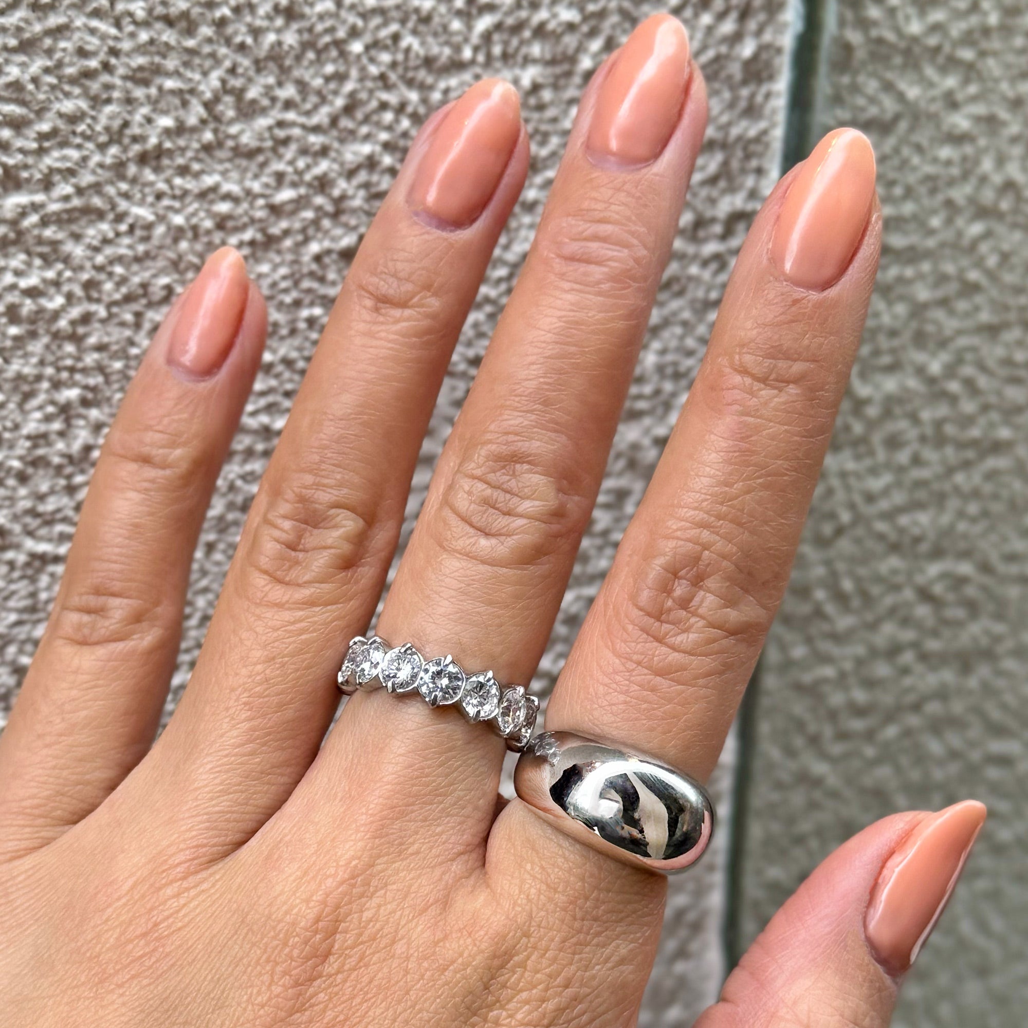 EVERLEIGH SILVER ETERNITY RING