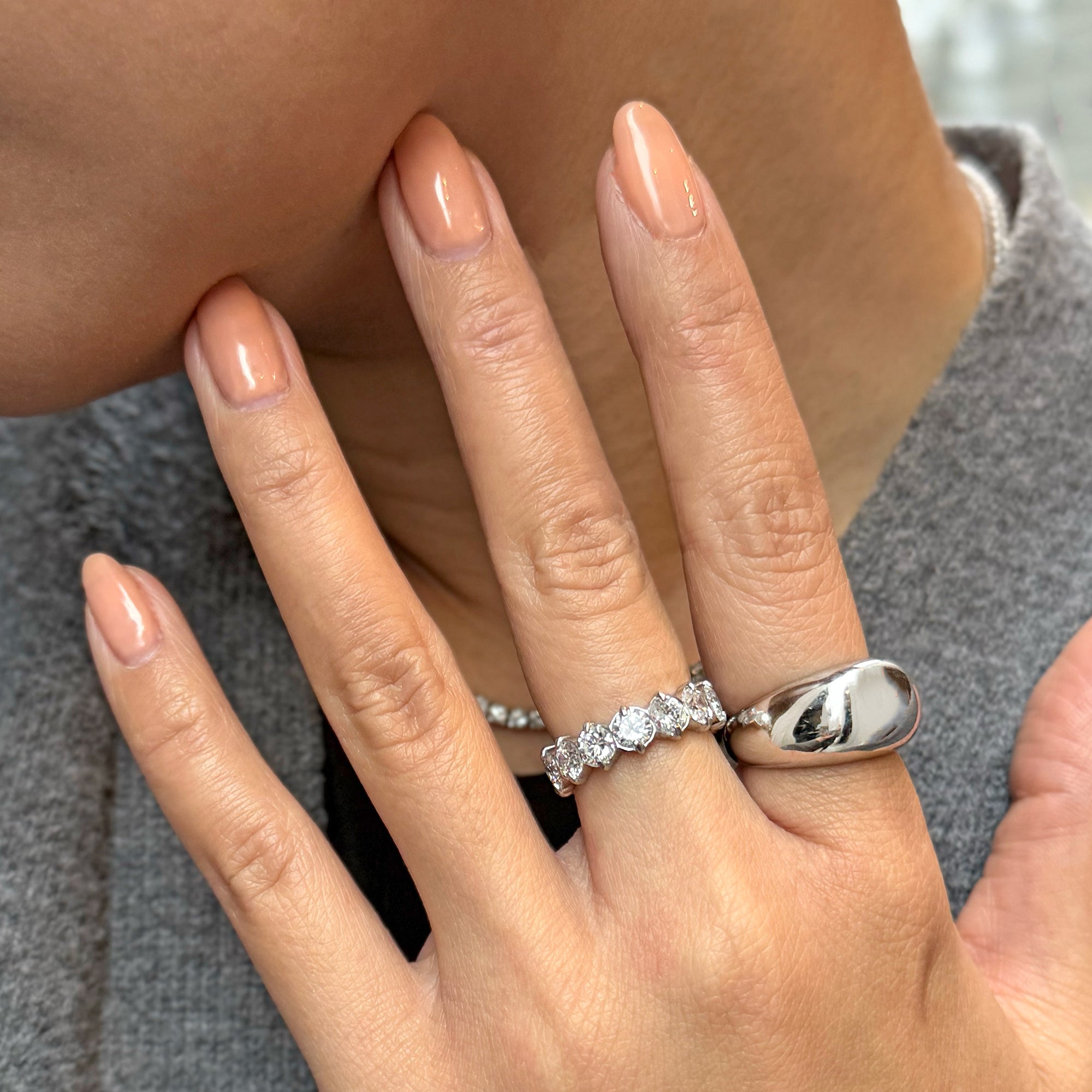 EVERLEIGH SILVER ETERNITY RING