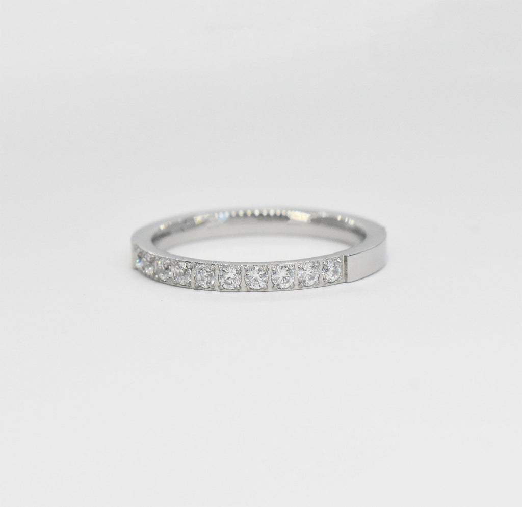 STELLA SILVER ETERNITY STACKABLE RING