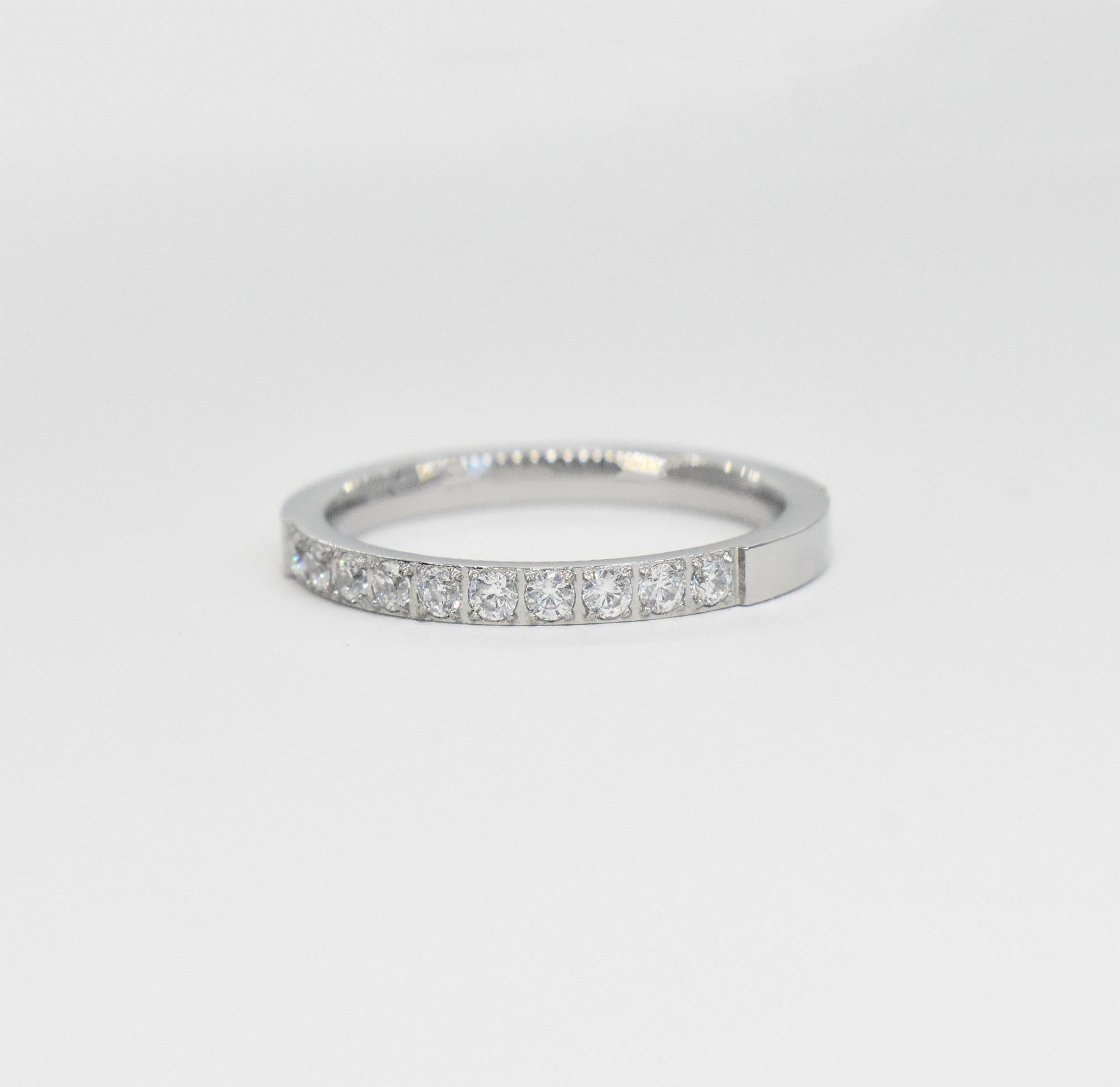 STELLA SILVER ETERNITY STACKABLE RING