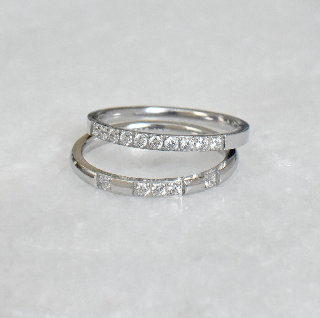STELLA SILVER ETERNITY STACKABLE RING